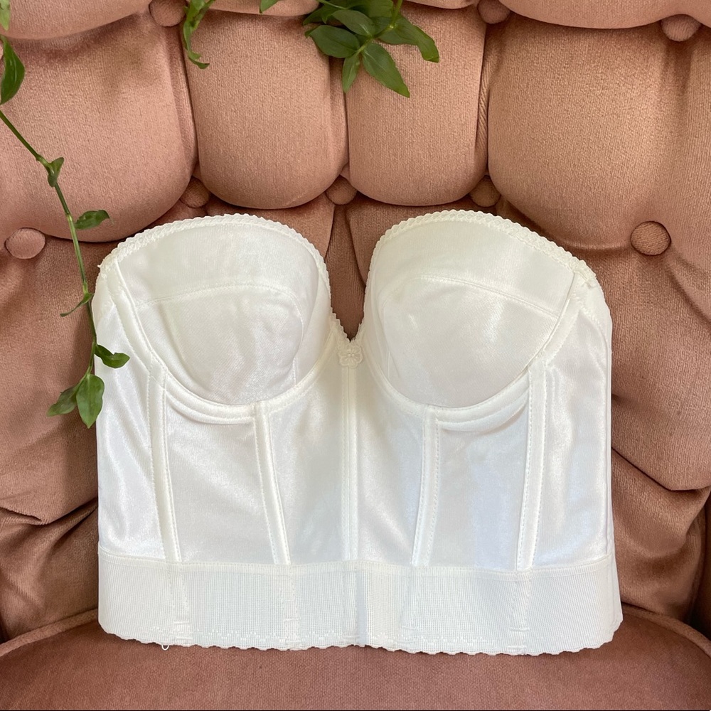 Vintage white bustier corset top